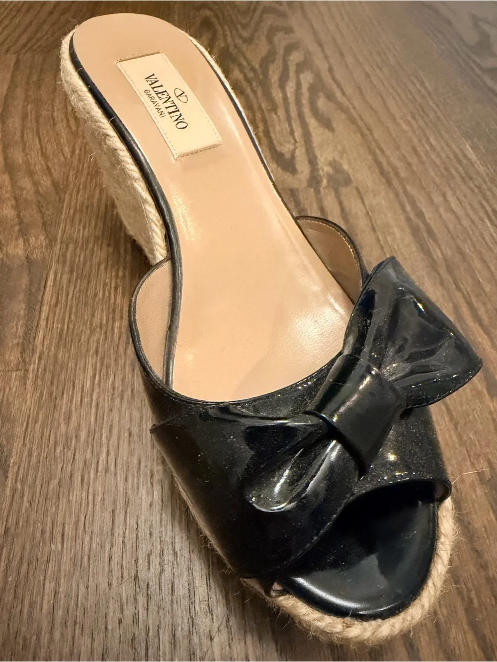 Valentino Garavani insole patent black